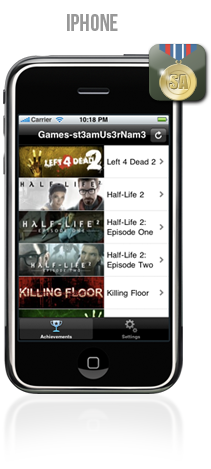 Steam Achivements app for iphone